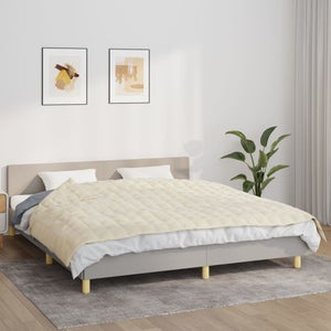 Maison Exclusive - Coperta Ponderata Crema Chiaro 120x180 cm 5 kg Tessuto