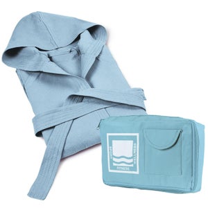 Accappatoio Unisex Cotone 100% - Con Cappuccio, Cintura E Tasche, Morbido E Assorbente - Foto 2