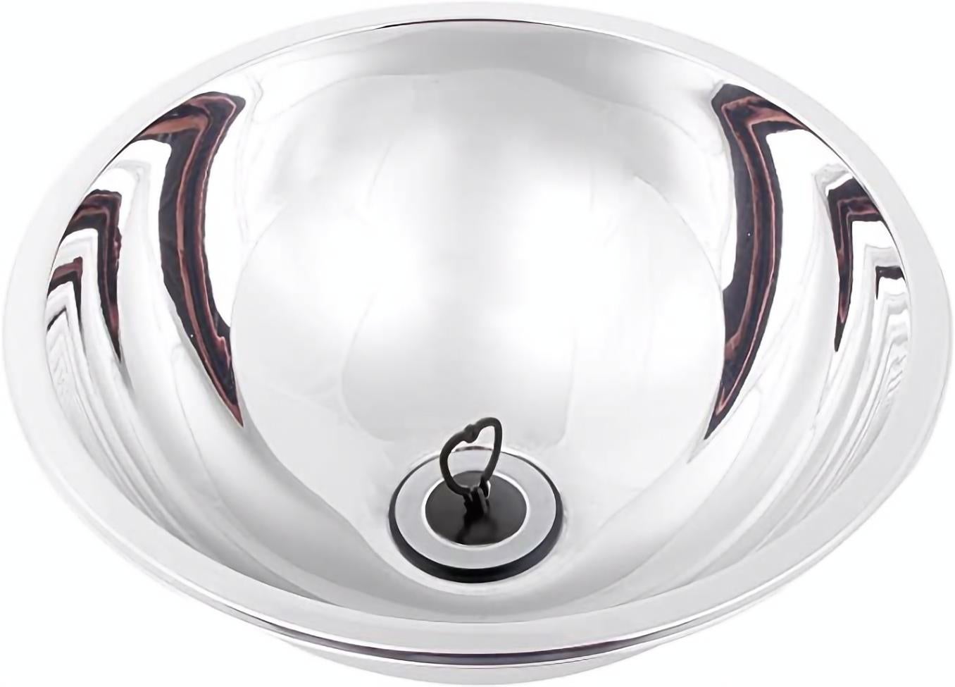 Filtro per lavello, 12,5 cm, in acciaio inox, filtro rotondo per