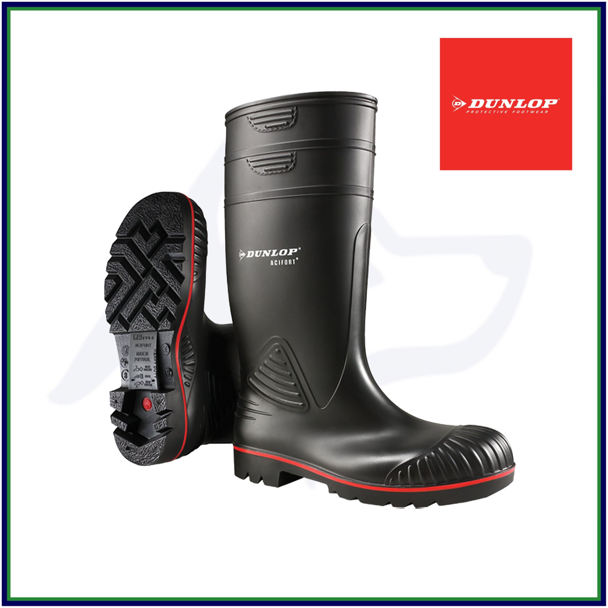 STIVALI DA LAVORO IN GOMMA DUNLOP A442031 S5 SRA PVC DA UOMO