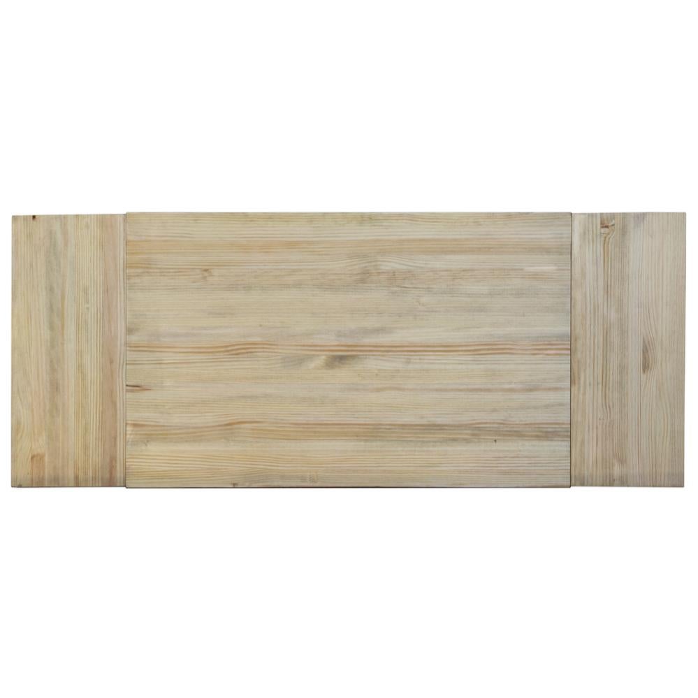 Tavolo Alto Lunds 60x140x110cm Nero In Legno Di Pino Massiccio Finitura Naturale Stile Nordico Mobili Industriali Box 87018729 - 3