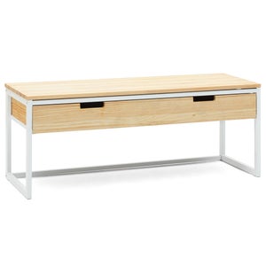 Mueble Tv 200 Cm Bjorn, 3 Cajones 1 Puerta, Estilo Nórdico En Blanco Y  Roble con Ofertas en Carrefour