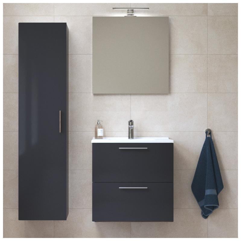 Geli 837 Cassetta Per Irrigazione Aqua | 60 Cm, Antracite, Con Indicatore Livello Acqua | Per Piante In Vaso Con Coni Assorbenti