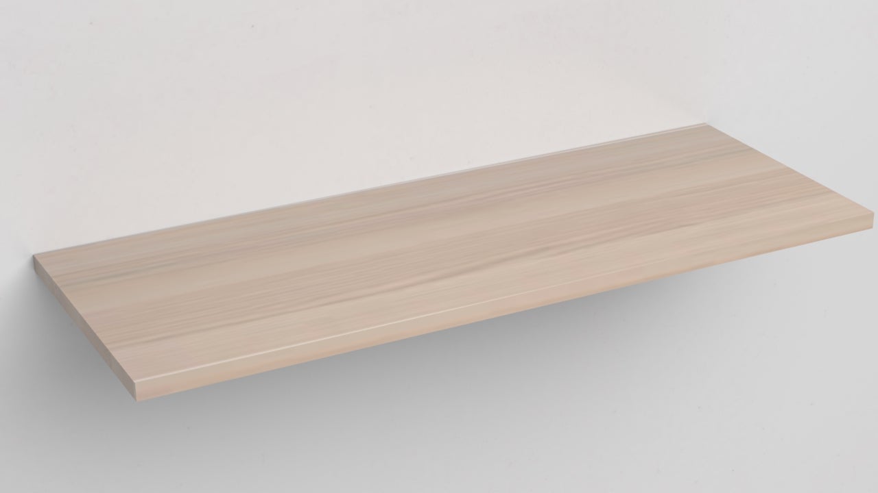 Estantes de pared en madera melamina, (roble, 100x60)