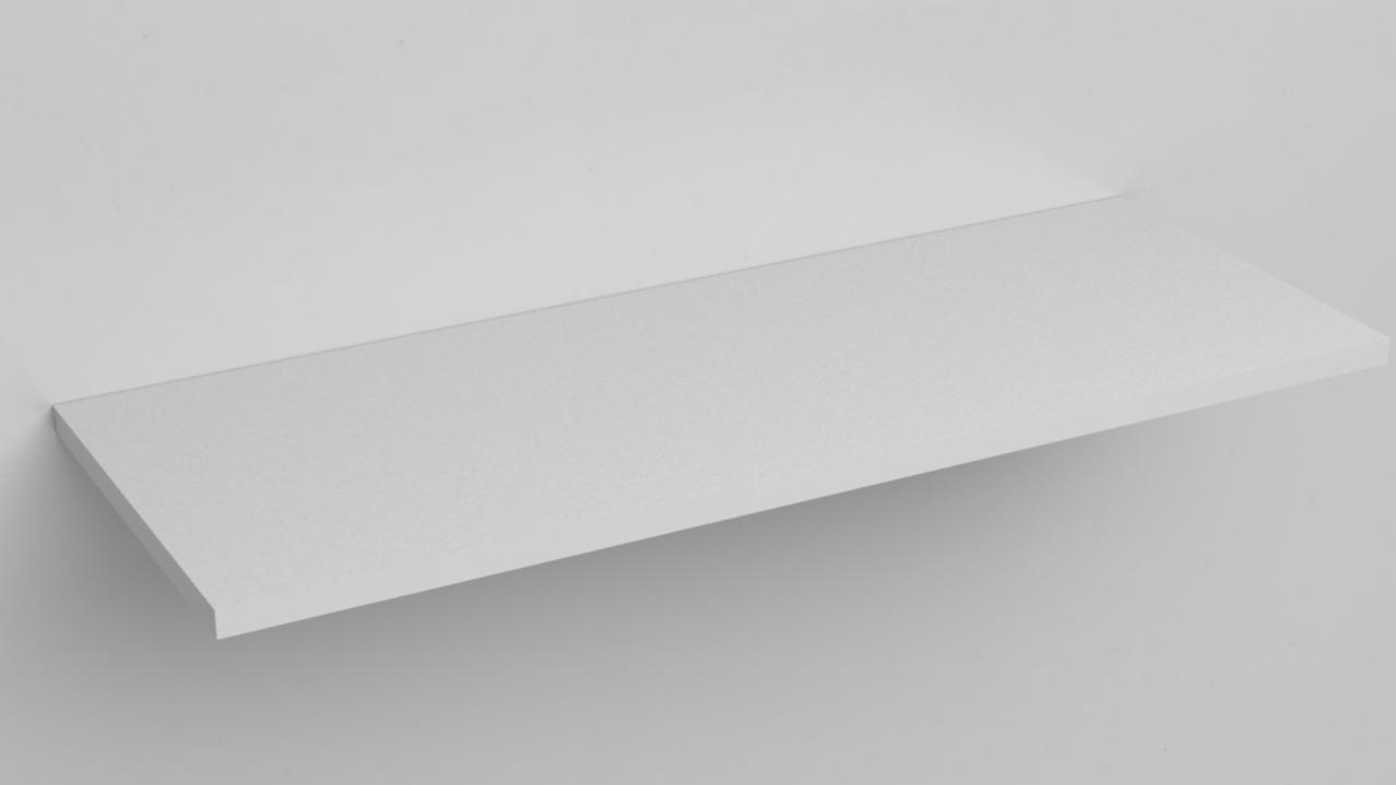 Estantes de pared en madera de melamina, (blanco, 70x50)