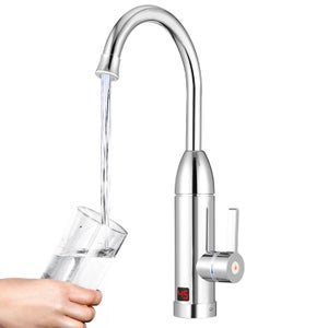 Robinet d'eau chaude instantané électrique avec douchette, robinet  électrique sans réservoir à affichage numérique.