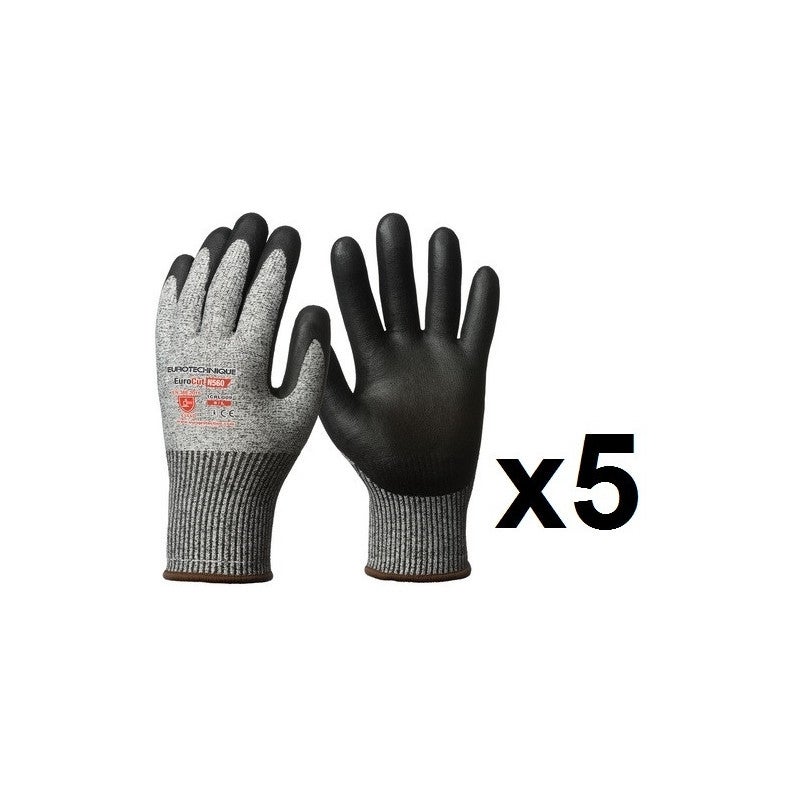 Paires De Gants Anticoupure Hppe Enduction Nitrile N Eurocut Leroy Merlin