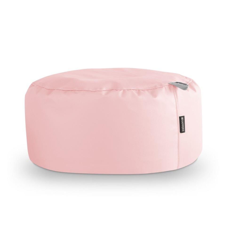 Puff Rosa Puff Redondo Polipiel Indoor Rosa Happers | Leroy Merlin