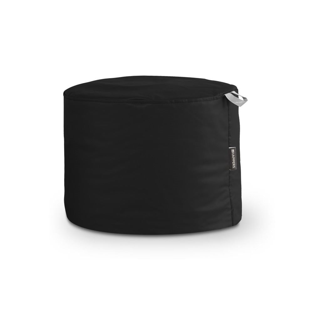 Pouf Poire Relax Similicuir Indoor Noir Happers