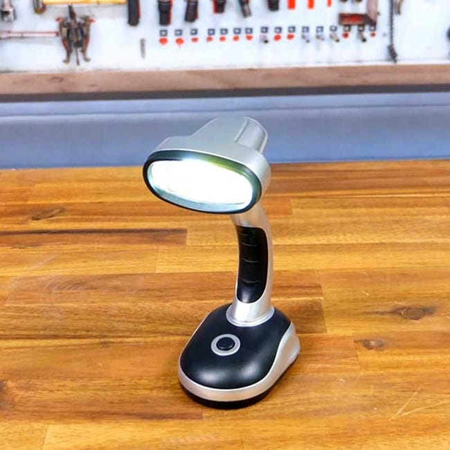 SHOP-STORY - LEDGEL : Lampe de Bureau Inclinable et Sans Fil Ultra Puissante