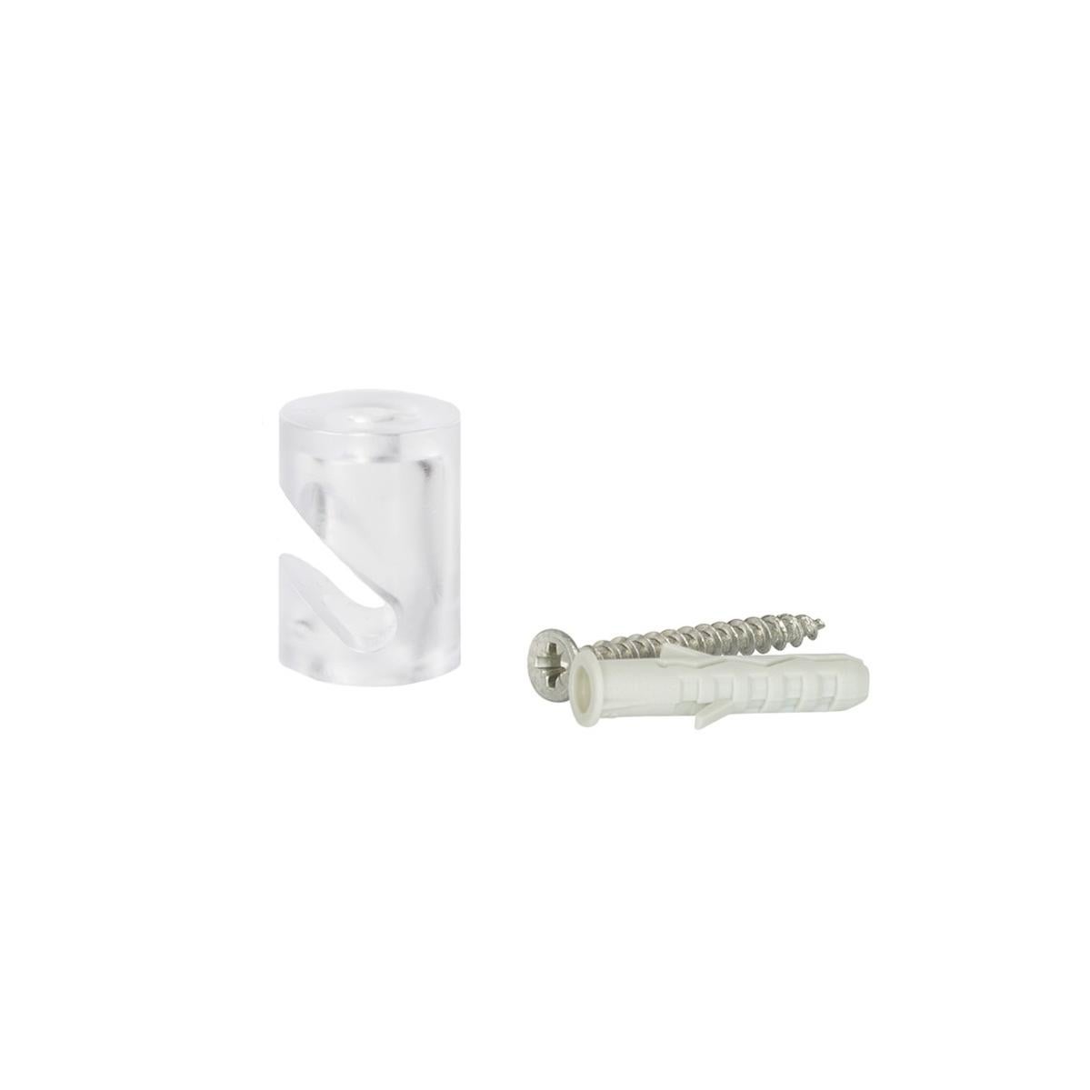 5 Decentratori A Uncino Per Soffitto - Gancio Regolabile Cavo Elettrico Bianco - Foto 7