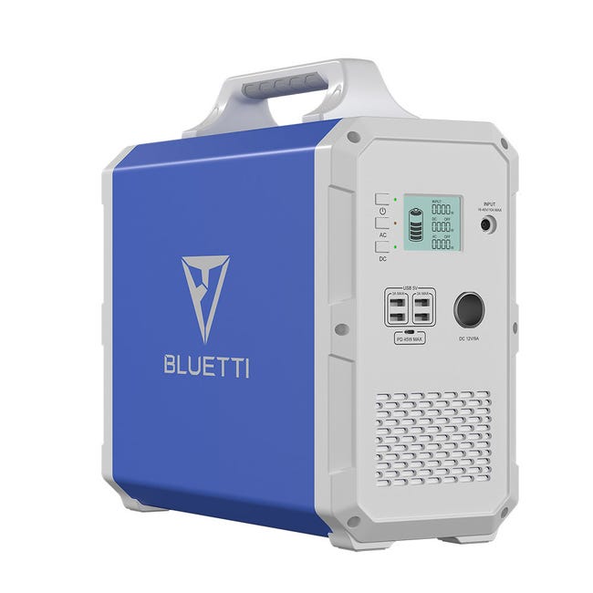 BLUETTI EB240 Génerateur solaire portable 2400Wh/1000W source  d'alimentation de secours mobile pour camping-cars en plein air camping