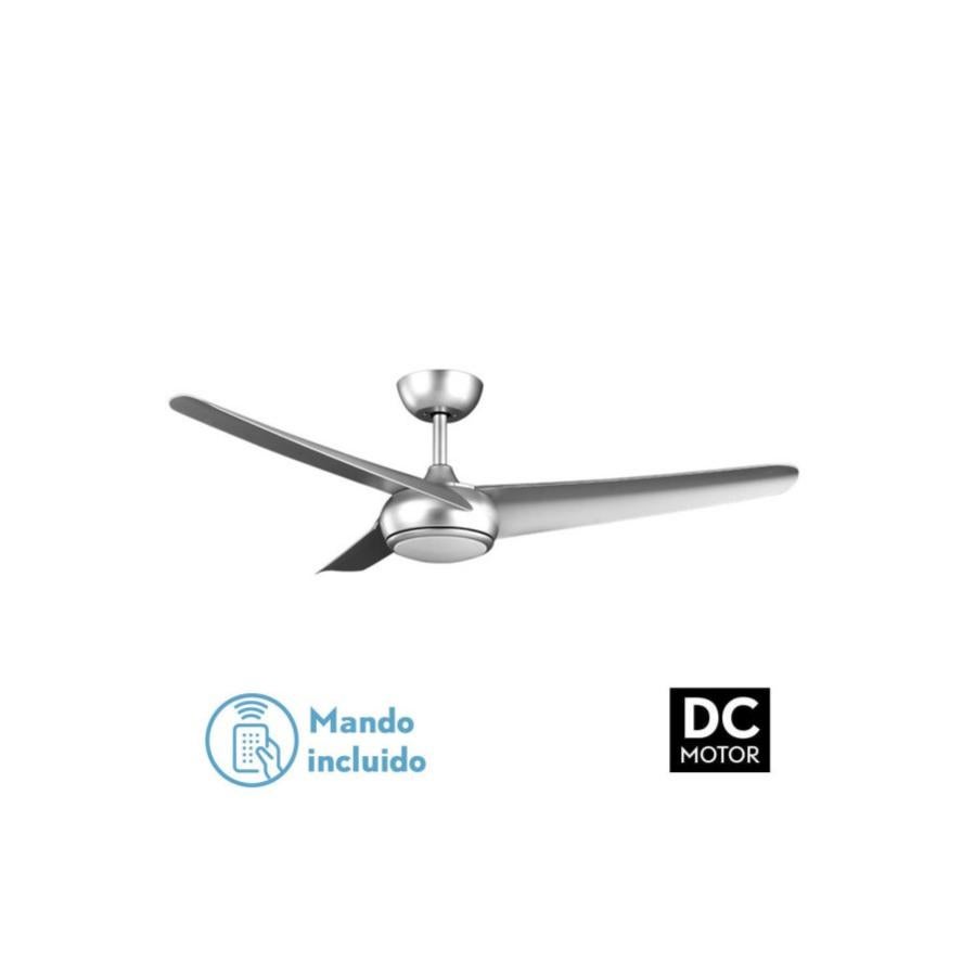 PERI AC ventilatore silver led 72w CCT dimmerabile e timer Fabrilamp