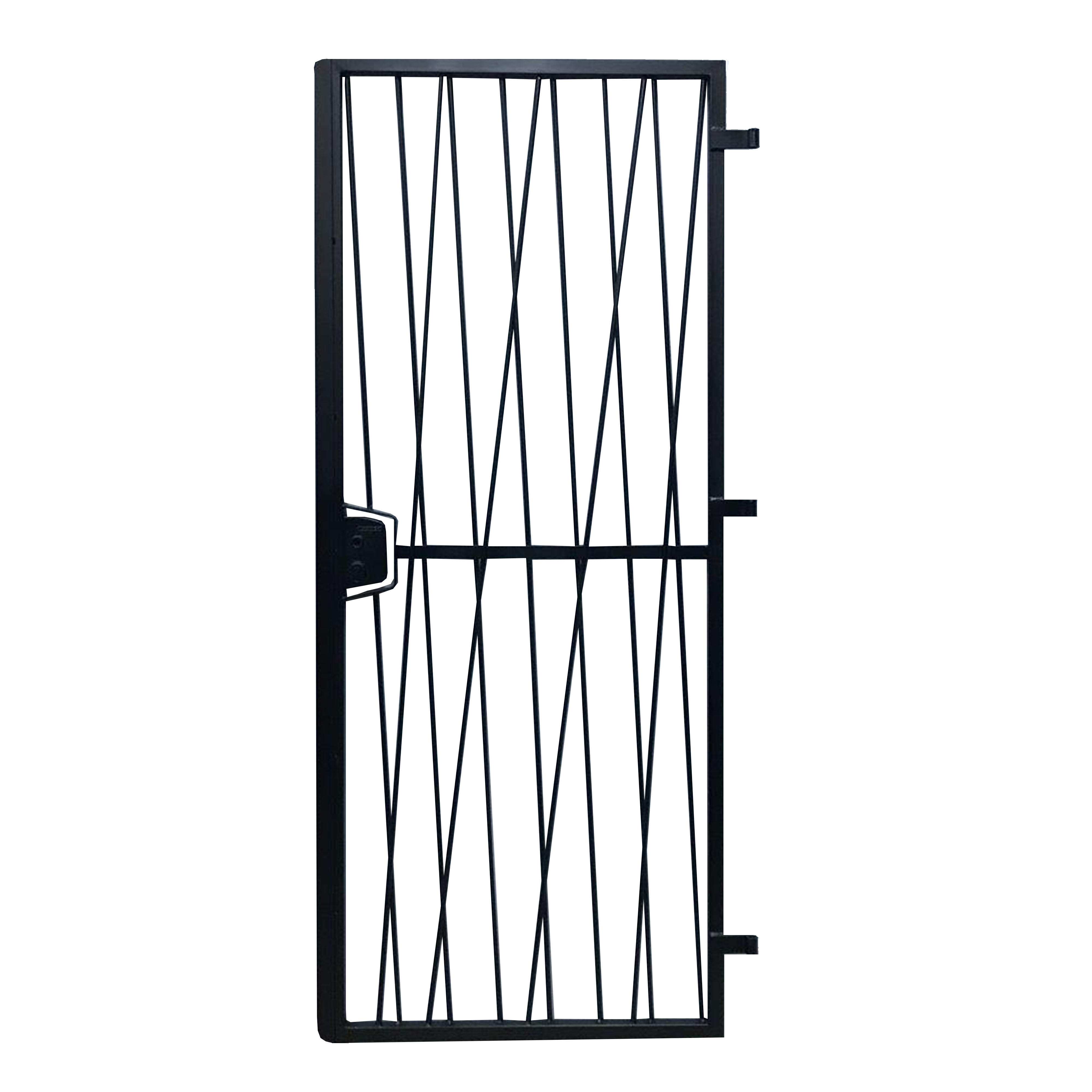 Grille porte Savane 1 vantail pour encadrure H=210 cm x L=90 cm (côte