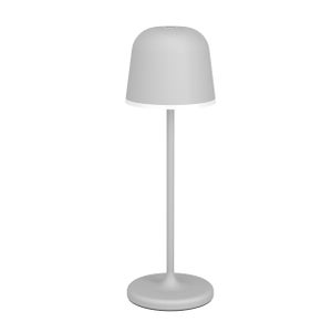 Lampe de table en cristal sans fil avec contrôle tactile, lampe de table en  cristal avec port USB, chevet 3 voies dimmable, gris