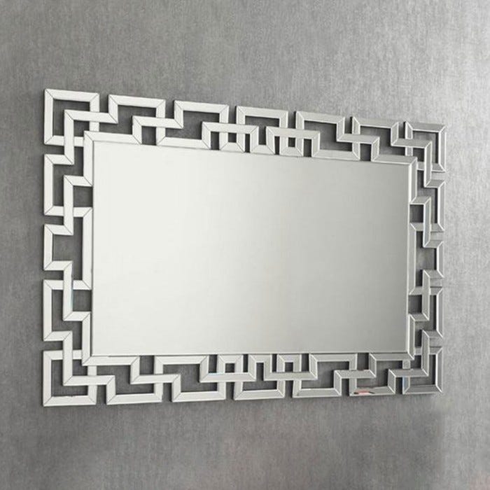 Specchiera da parete rettangolare 40x130 stile contemporaneo cornice design  - 7101