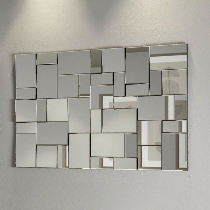 STILPROJECTSTORE Specchio moderno rettangolare da parete con 120x80 -  Labirinto…