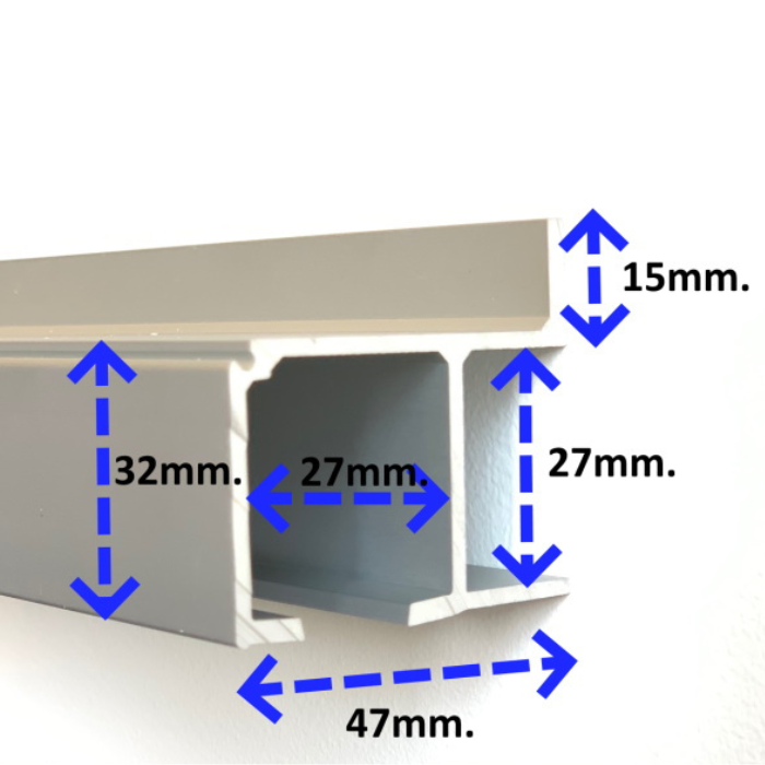 Kit Binario Porta Scorrevole - Portata 120kg, Attacco A Soffitto - Foto 3