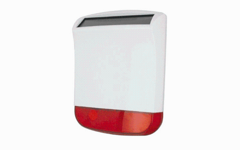 Sirène D'alarme Extérieure Solaire – 110 DB – Lumière LED Clignotante – Détecteur Mouvement