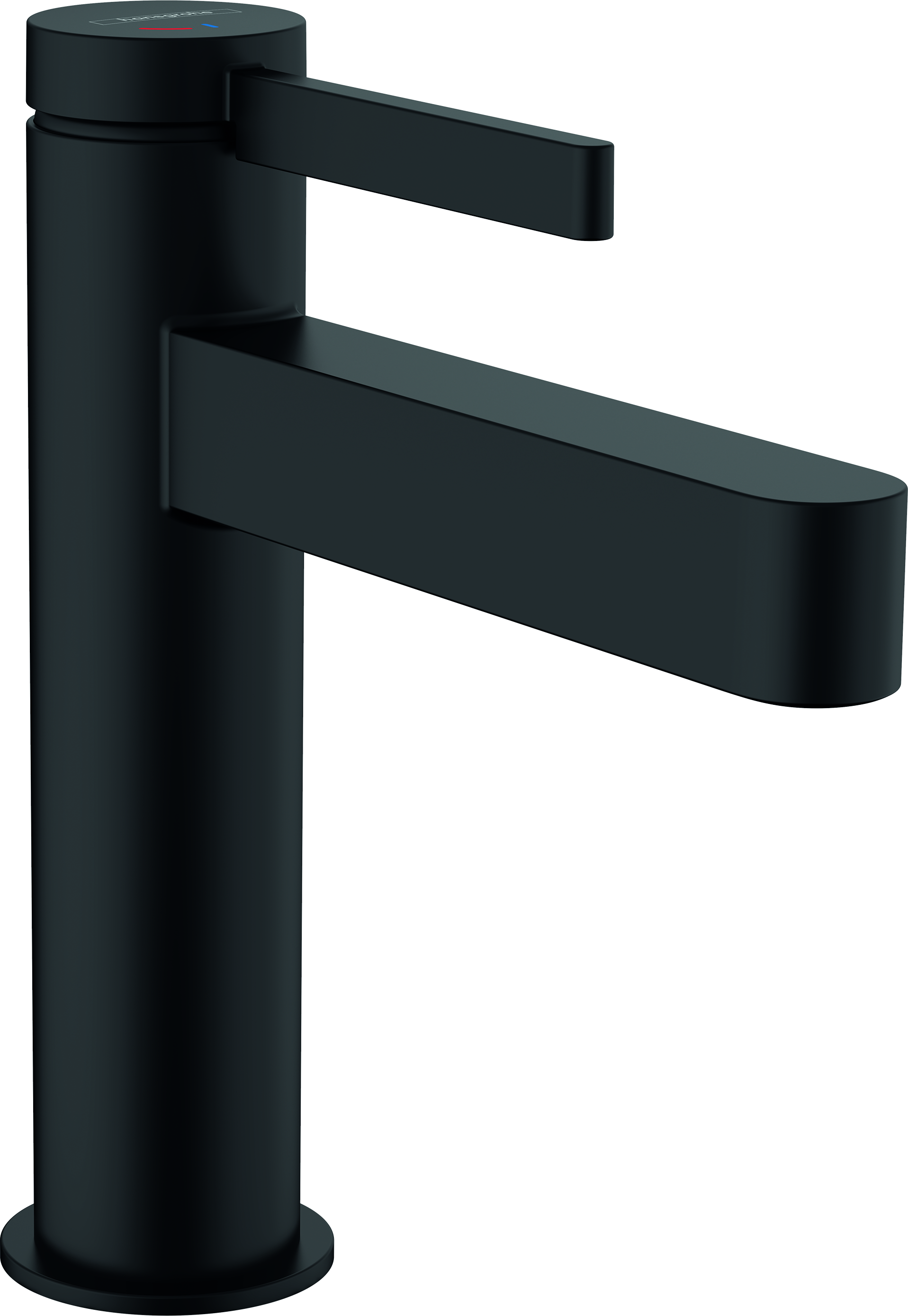 Hansgrohe mezclador de lavabo 110 coolstart, colador push-open finoris, negro mate