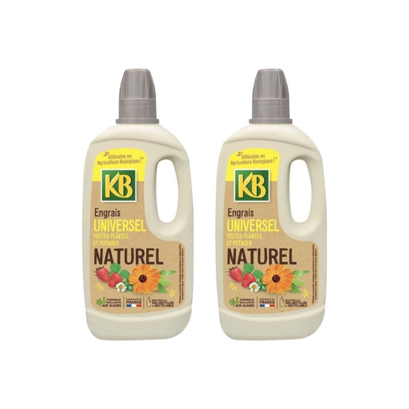 Lot De 2 Engrais Naturels Toutes Plantes, Légumes Et Fruits KB - 1L ...