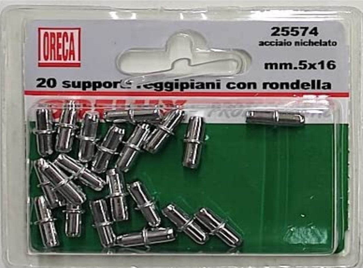 REGGIPIANO ACCIAIO ZINCATO Ø 5 mm L 16 mm 24 PEZZI