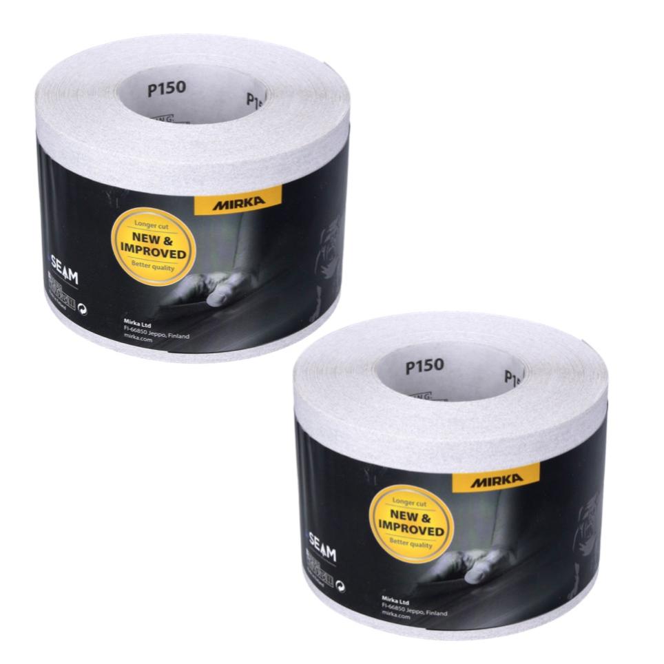 Mirka BASECUT Rouleau de papier abrasif 115 mm x 50 m, P150, Papier