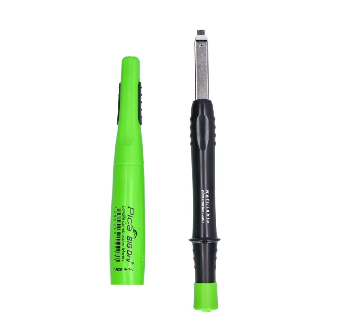 Pica Marker BIG Dry Longlife Set de crayons de charpentier + 12x Mines de rechange (6095) - 2