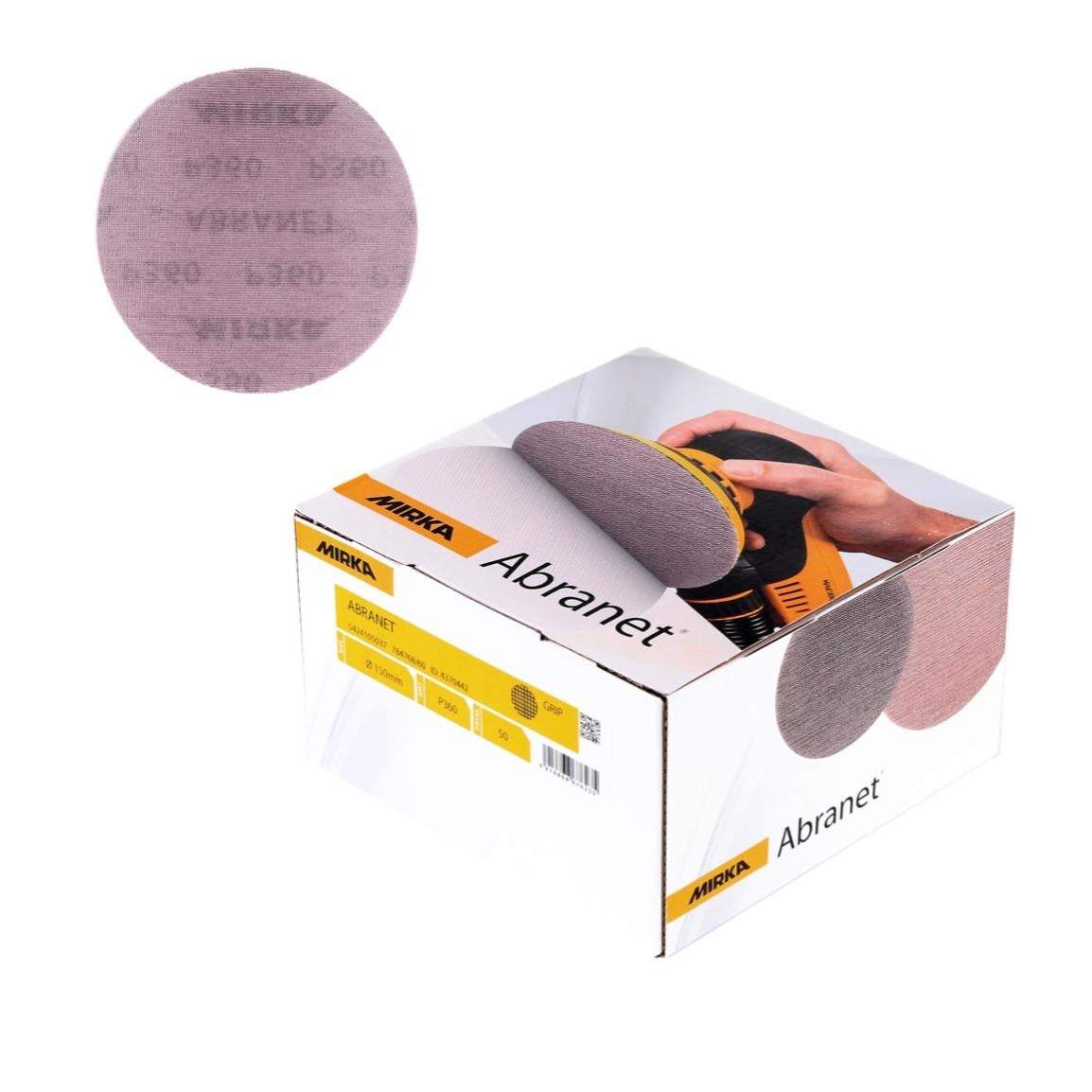Mirka Rouleau De Papier Abrasif Oxyde Jaune Grain 240 - 50 Mètres Pour Ponçage Professionnel