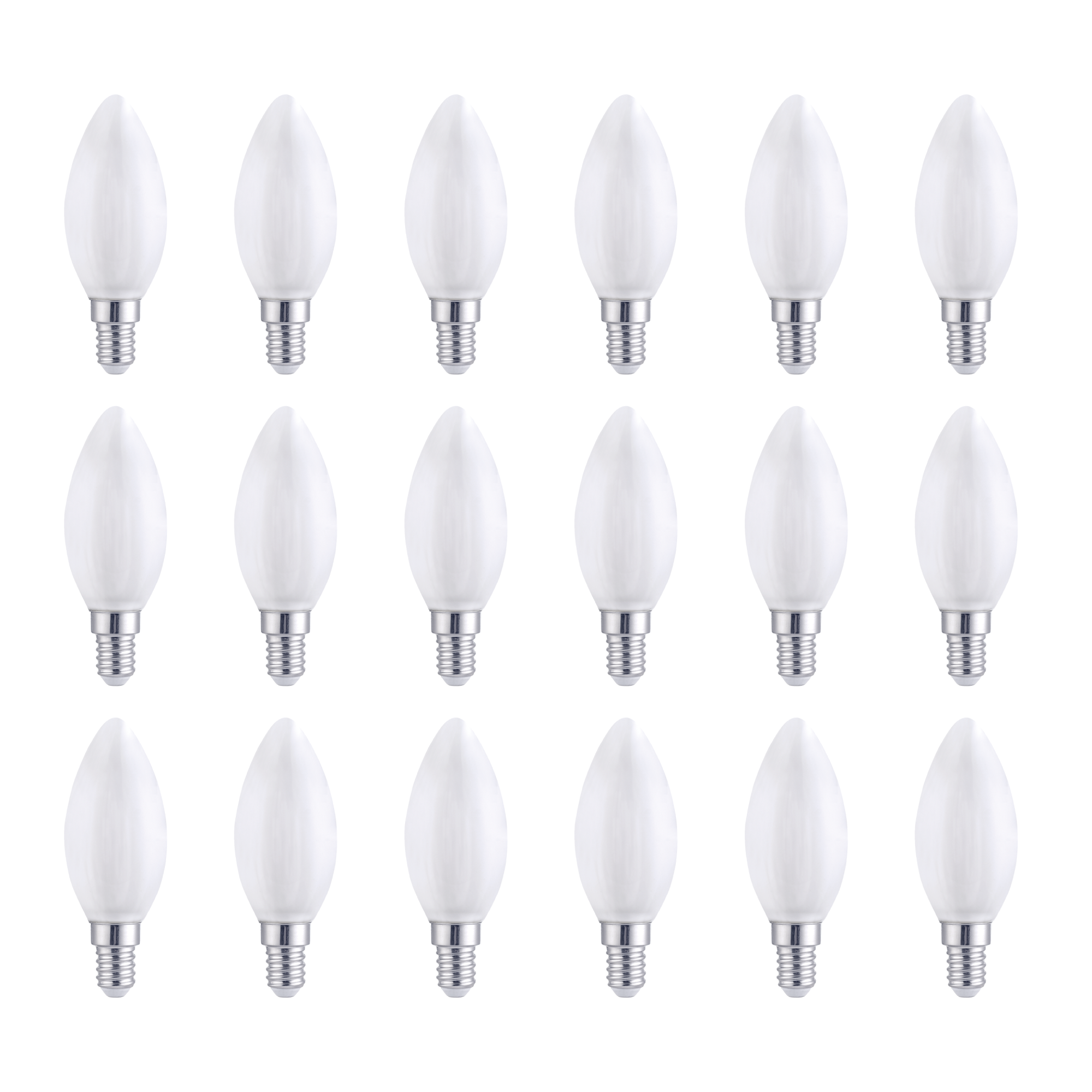 10 Lampadine LED E14 PEGASO A Candela – 7W (45W), Bianco Naturale 4000K, 525 Lumen