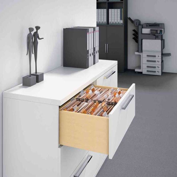Kit armoire 3 tiroirs dossiers suspendus - Largeur intérieur de