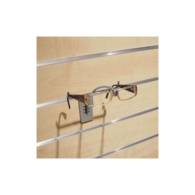 Support lunettes - Décor : Chromé - Matériau : Acier - Largeur : 145 mm -  Profondeur : 155 mm - BOHNACKER