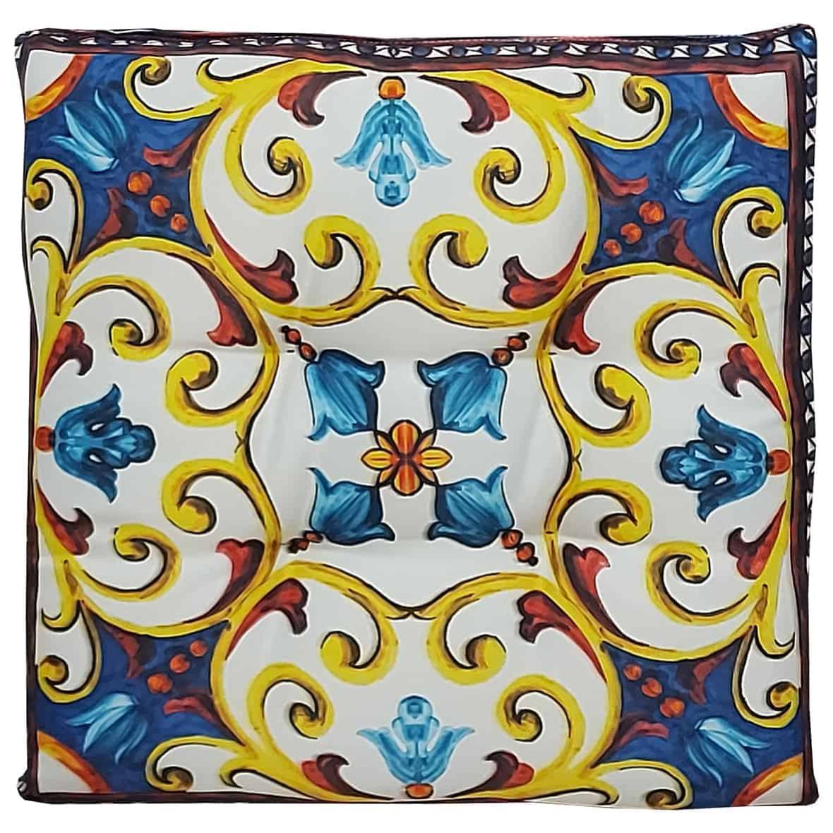 Set 6 Coprisedie Per Sgabelli Da Cucina - Con Lacci, Double Face, Colore Giallo, Sfoderabili - Foto 5