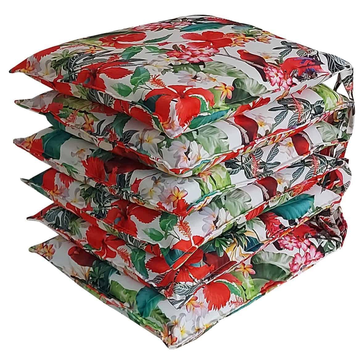 Lot De 4 Coussins Décoratifs Jaune Moutarde - 43x43cm, 6 Motifs Nid D'abeille