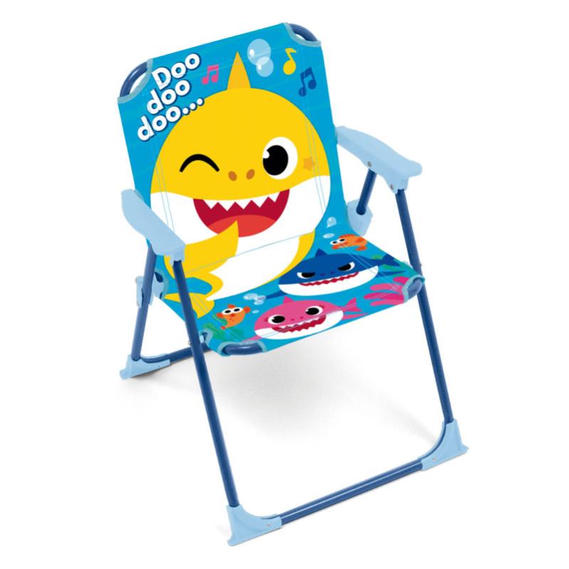 Chaise pliante avec accoudoirs Baby Shark Leroy Merlin