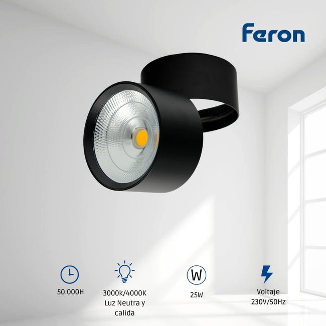 Compra Feron Aplique LED Superficie, Focos LED Techo