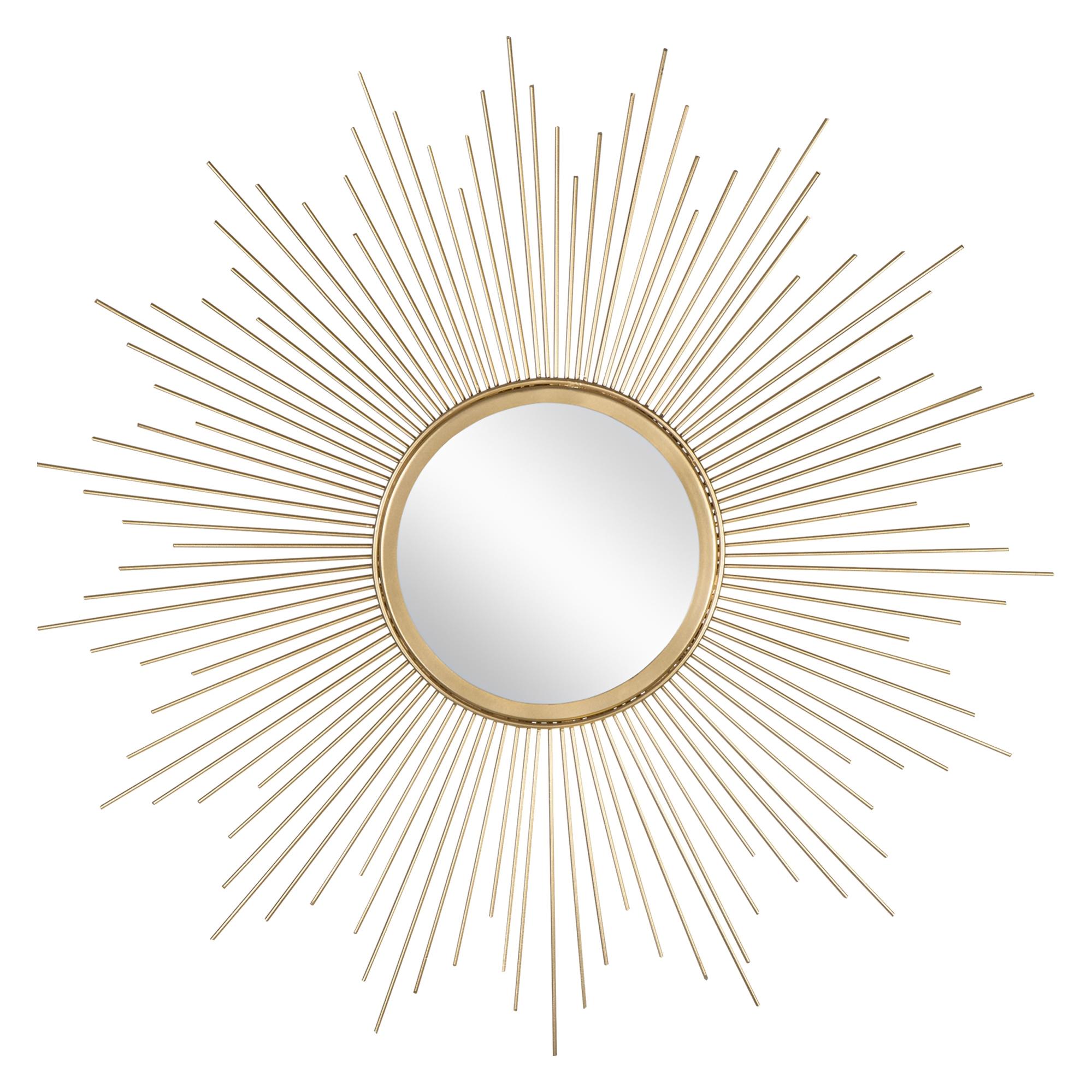 Womo-design Specchio Decorativo Da Parete Oro, Ø 75 Cm, In Vetro Con ...