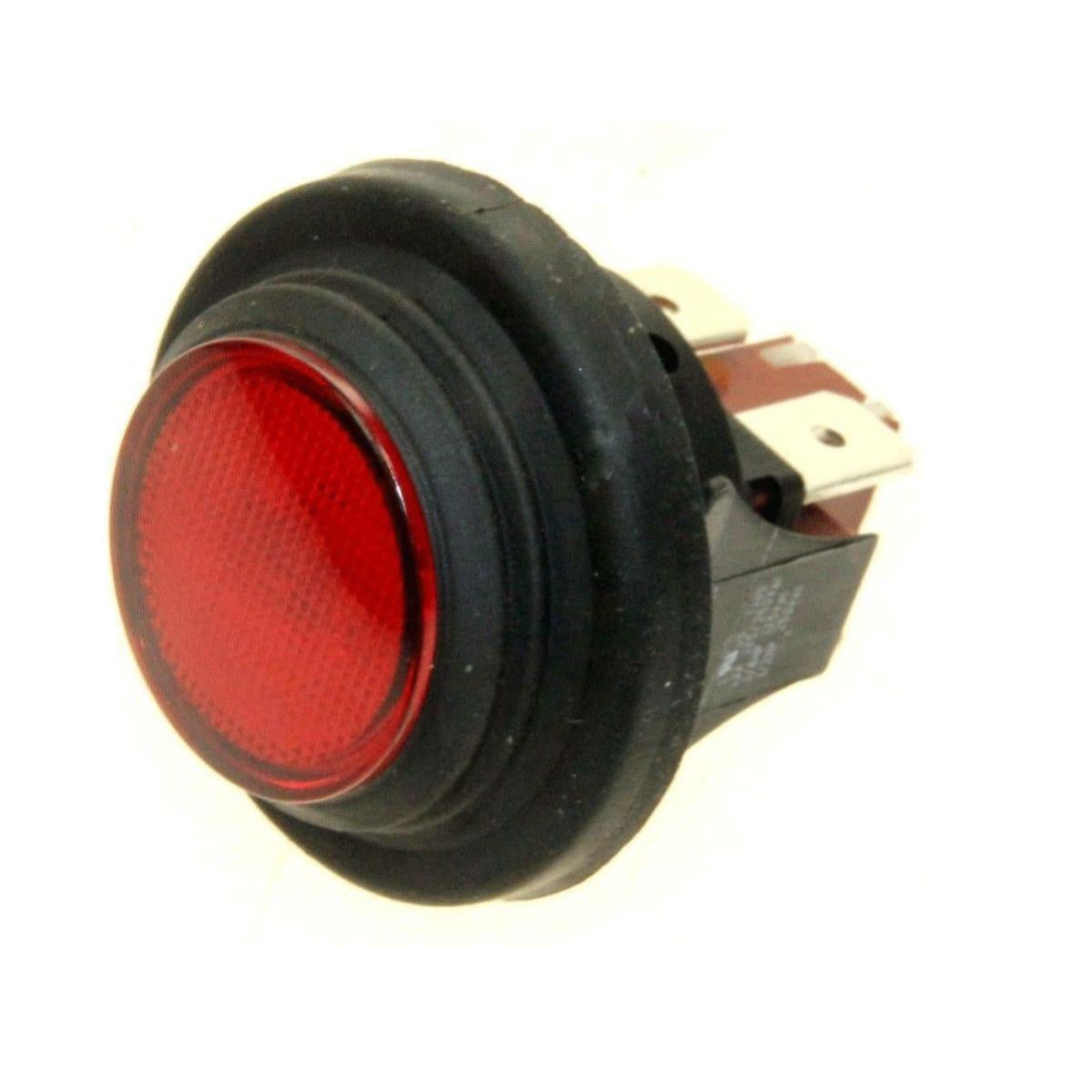 Interrupteur Rouge Pour Nettoyeur Vapeur Polti - Référence M0003816 - Pièce Détachée D'origine