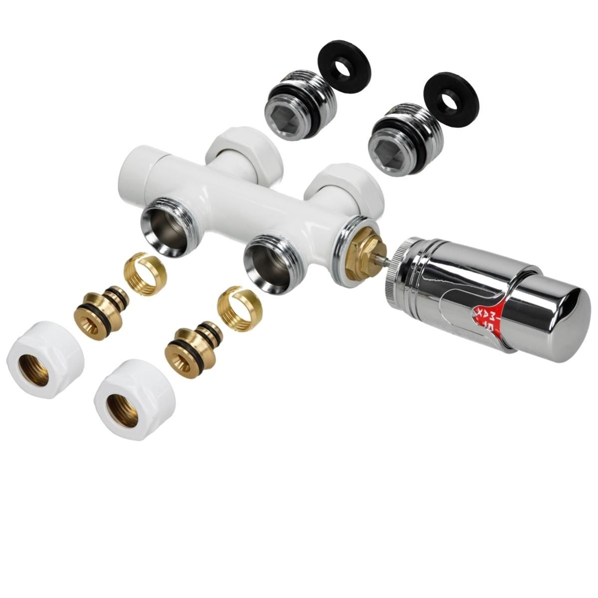 Luxebath Kit de Conexi n Central Termostato para Radiadores Color