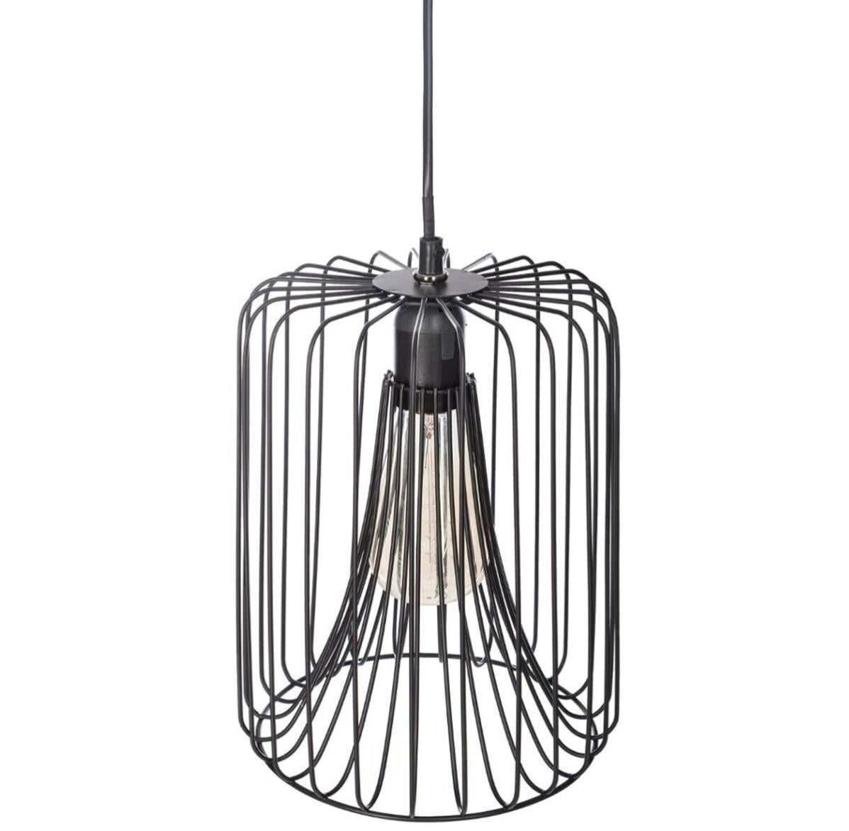 Suspension filaire en fer noir ERIKA main image 1
