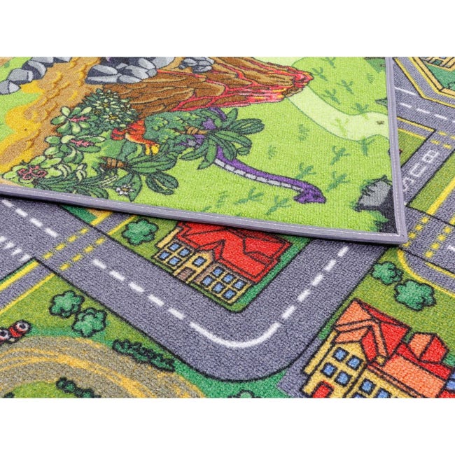Alfombra de patrón de carretera para niños con alfombra de