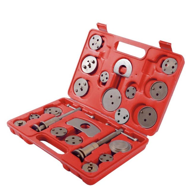 Set Ritrazione Pistoni Freno Kit Strumenti 22 Pezzi Per Pistoni Freno (caliper Tool Set) - Incl. Utensile Per Rientro, USA, Garanzia 1 Anno Kit Meccanico 22 Pezzi - Foto 10