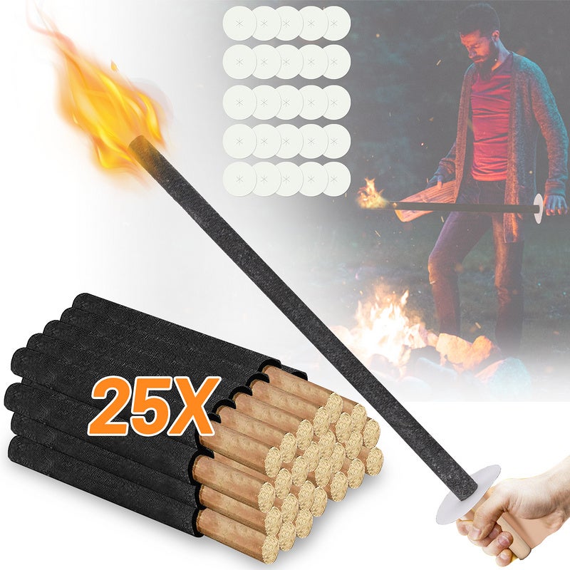 Antorchas antorchas de cera antorcha para fiestas 72cm tiempo de combustión 90 min 25x