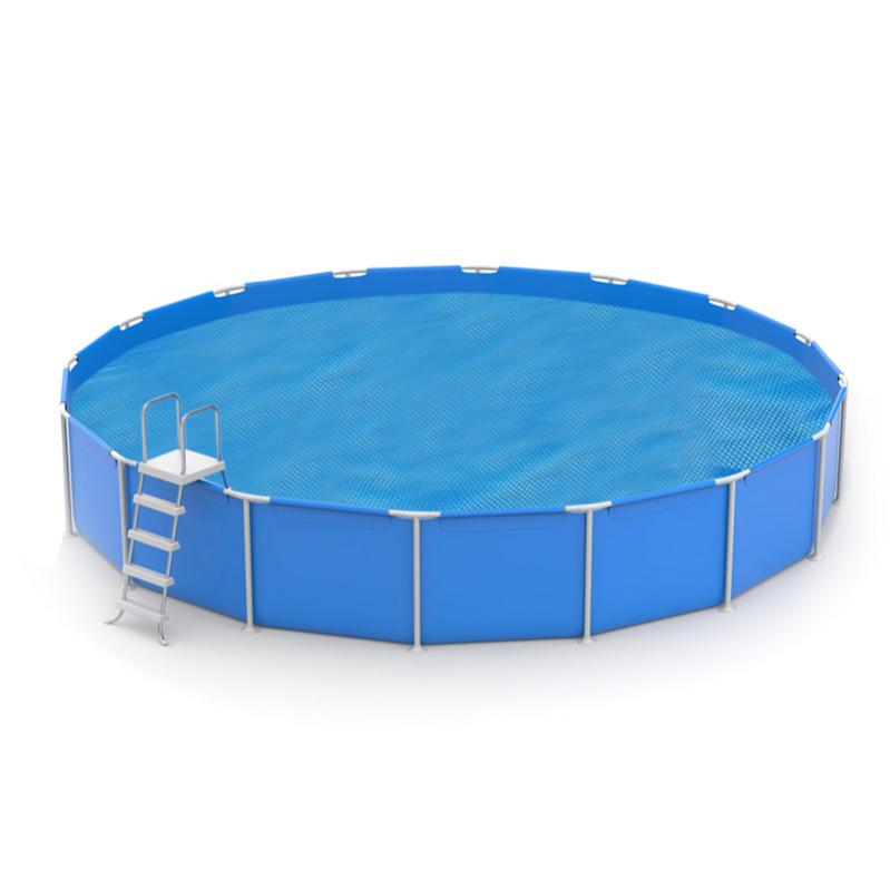 Copertura Per Bobina Solare Piscina - Tessuto Oxford 210D Impermeabile - Con Cordoncino Regolabile - Taglie 16, 18, 20 Piedi - 3