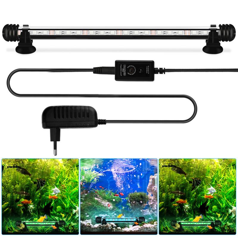 Luce LED Per Acquario SolarNovo - Impermeabile IP68, Bianco E Blu, 1.8x28 Cm - Foto 2