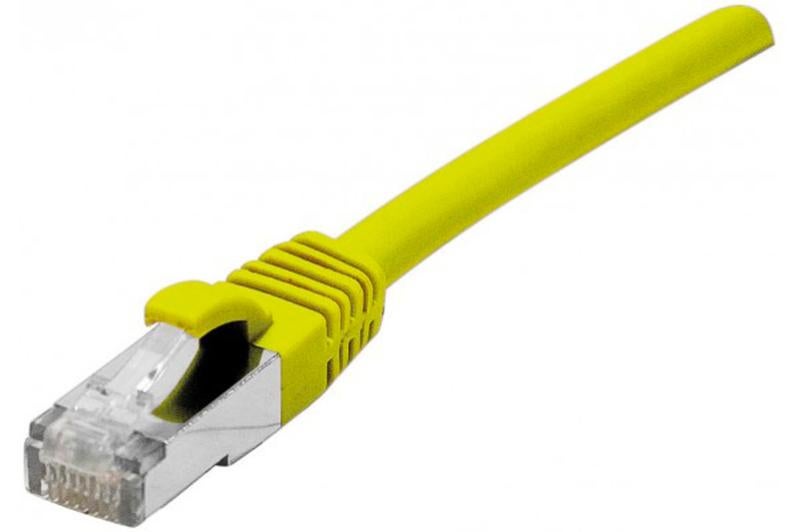 Câble Cat 6a FTP LSOH snagless 25m jaune Leroy Merlin