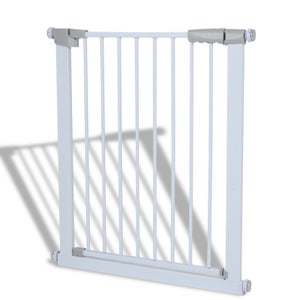 Barriere de securite porte et escalier 88-96cm blanc - Conforama