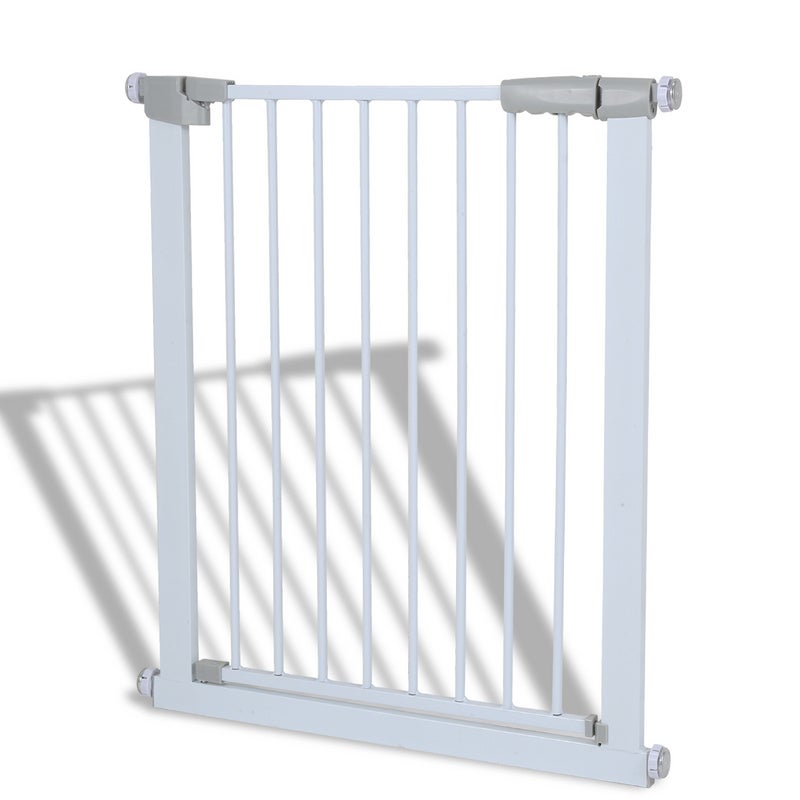 Barrera de seguridad para niños con sistema de cierre automático 89-96 cm  en metal blanco