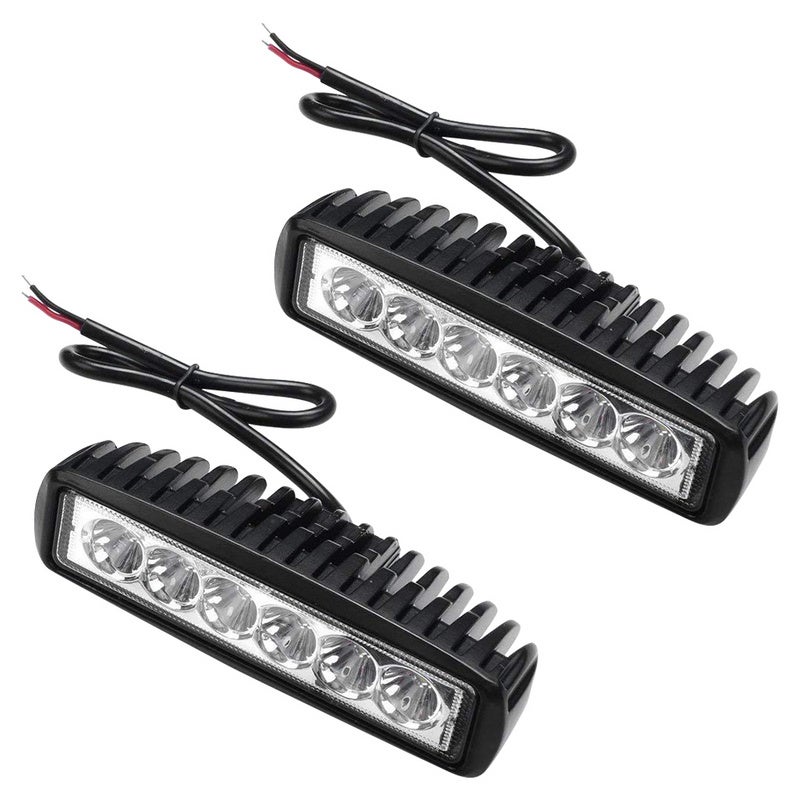 18W Faro Trabajo LED Focos de Coche 12V 24V Faros Led Tractor IP67  Impermeable Off-road Foco de Trabajo LED para Moto ATV SUV Tractor Camión 2  piezas