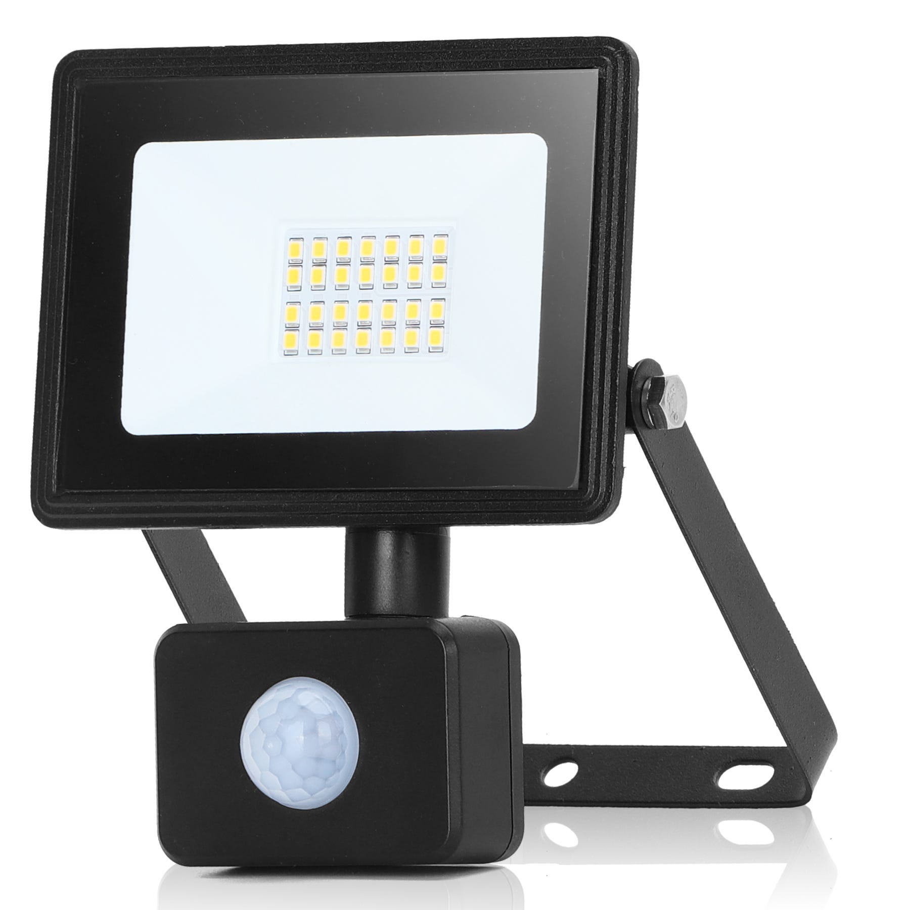 Foco LED con Sensor de Movimiento 8W Luz de Día 4000K Detector